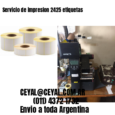 Servicio de impresion 2425 etiquetas