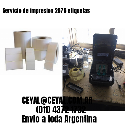 Servicio de impresion 2575 etiquetas
