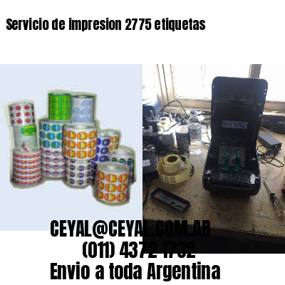 Servicio de impresion 2775 etiquetas