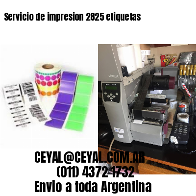 Servicio de impresion 2825 etiquetas