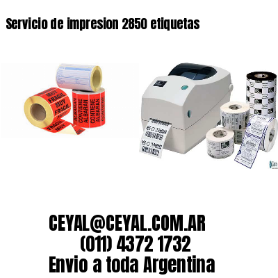 Servicio de impresion 2850 etiquetas