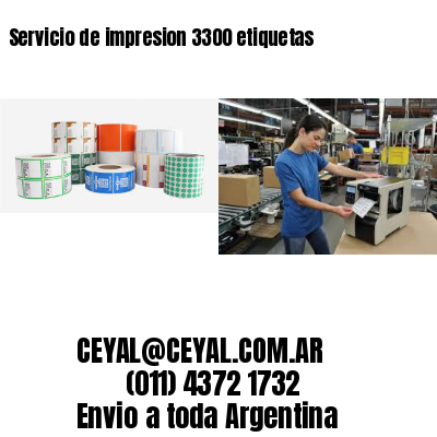 Servicio de impresion 3300 etiquetas