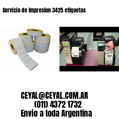 Servicio de impresion 3425 etiquetas