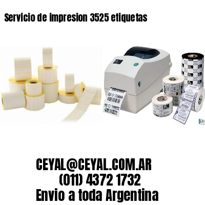 Servicio de impresion 3525 etiquetas