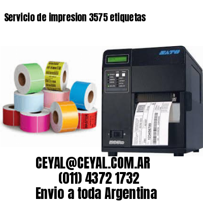 Servicio de impresion 3575 etiquetas