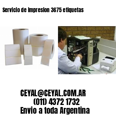 Servicio de impresion 3675 etiquetas