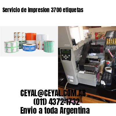 Servicio de impresion 3700 etiquetas