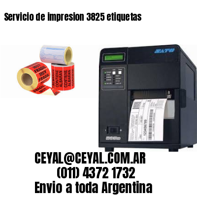 Servicio de impresion 3825 etiquetas