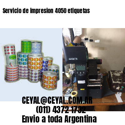 Servicio de impresion 4050 etiquetas