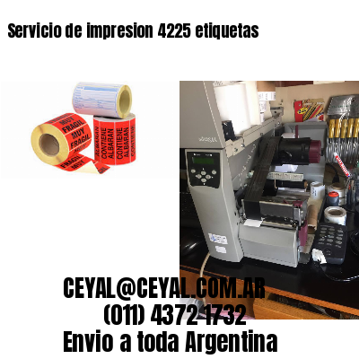 Servicio de impresion 4225 etiquetas