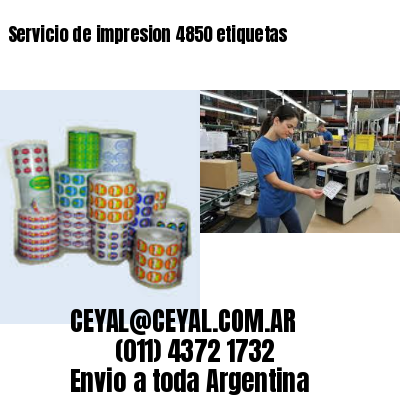 Servicio de impresion 4850 etiquetas