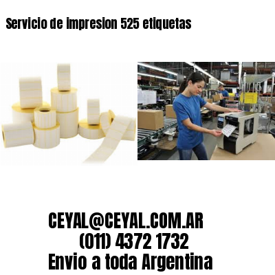 Servicio de impresion 525 etiquetas