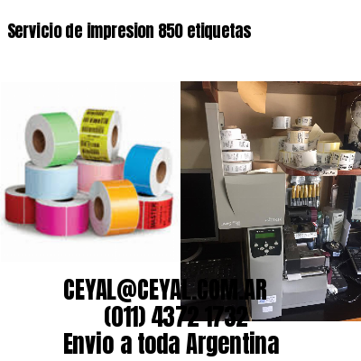 Servicio de impresion 850 etiquetas