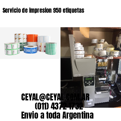 Servicio de impresion 950 etiquetas
