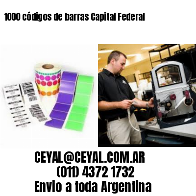 1000 códigos de barras Capital Federal