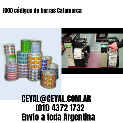 1000 códigos de barras Catamarca