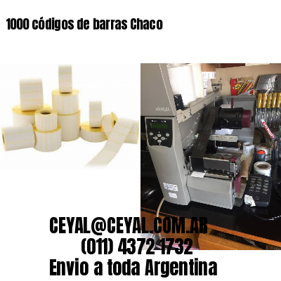 1000 códigos de barras Chaco