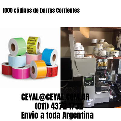 1000 códigos de barras Corrientes