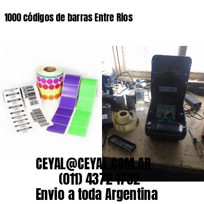 1000 códigos de barras Entre Rios