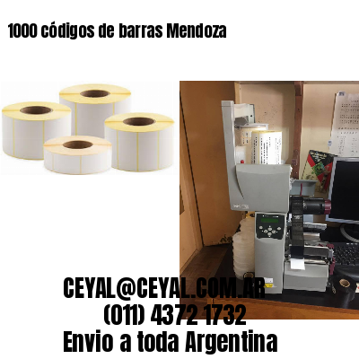 1000 códigos de barras Mendoza