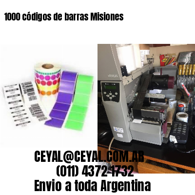 1000 códigos de barras Misiones