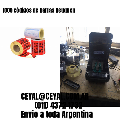 1000 códigos de barras Neuquen