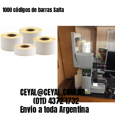 1000 códigos de barras Salta