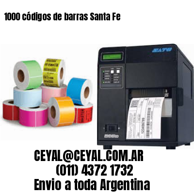 1000 códigos de barras Santa Fe