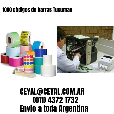 1000 códigos de barras Tucuman