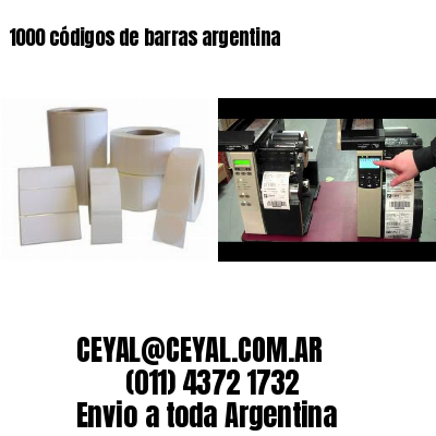 1000 códigos de barras argentina
