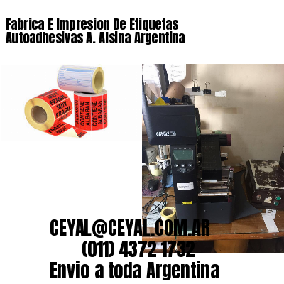 Fabrica E Impresion De Etiquetas Autoadhesivas A. Alsina Argentina