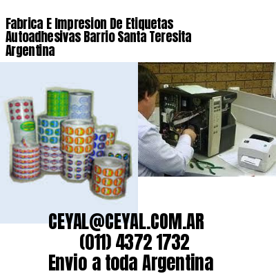 Fabrica E Impresion De Etiquetas Autoadhesivas Barrio Santa Teresita Argentina