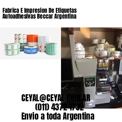 Fabrica E Impresion De Etiquetas Autoadhesivas Beccar Argentina
