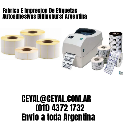 Fabrica E Impresion De Etiquetas Autoadhesivas Billinghurst Argentina
