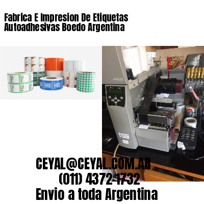 Fabrica E Impresion De Etiquetas Autoadhesivas Boedo Argentina