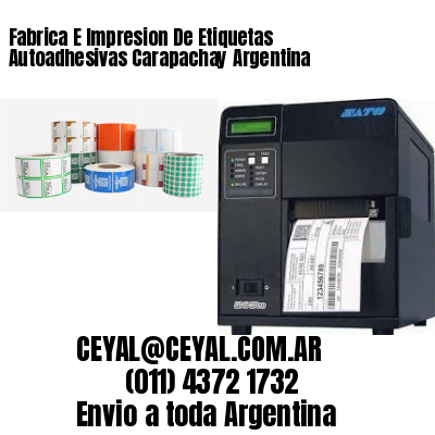 Fabrica E Impresion De Etiquetas Autoadhesivas Carapachay Argentina