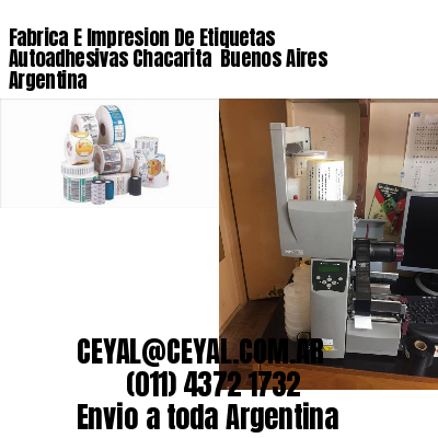 Fabrica E Impresion De Etiquetas Autoadhesivas Chacarita  Buenos Aires Argentina