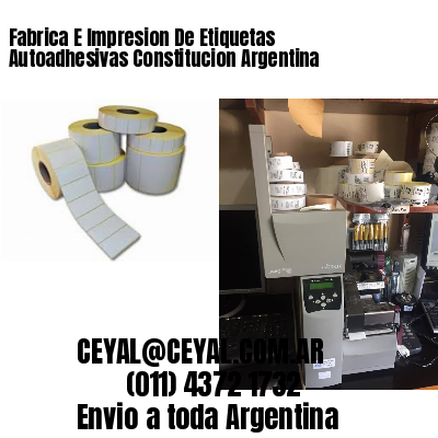 Fabrica E Impresion De Etiquetas Autoadhesivas Constitucion Argentina