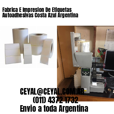 Fabrica E Impresion De Etiquetas Autoadhesivas Costa Azul Argentina