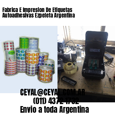 Fabrica E Impresion De Etiquetas Autoadhesivas Ezpeleta Argentina