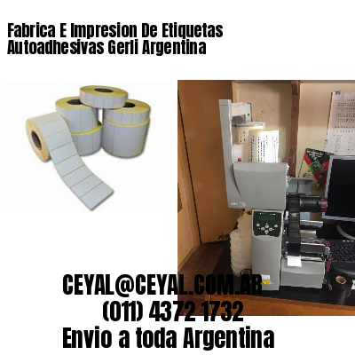 Fabrica E Impresion De Etiquetas Autoadhesivas Gerli Argentina