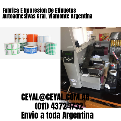 Fabrica E Impresion De Etiquetas Autoadhesivas Gral. Viamonte Argentina