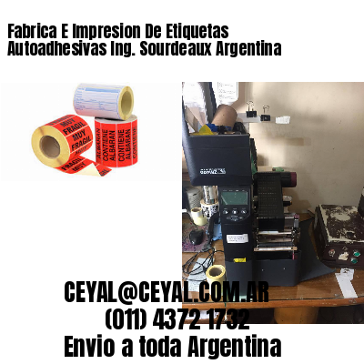 Fabrica E Impresion De Etiquetas Autoadhesivas Ing. Sourdeaux Argentina