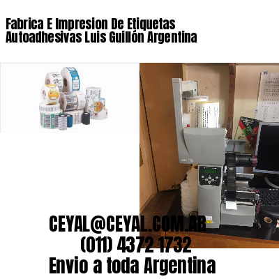 Fabrica E Impresion De Etiquetas Autoadhesivas Luis Guillón Argentina