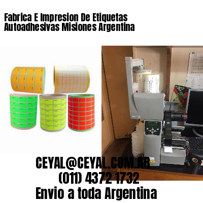 Fabrica E Impresion De Etiquetas Autoadhesivas Misiones Argentina
