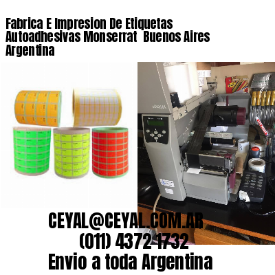 Fabrica E Impresion De Etiquetas Autoadhesivas Monserrat  Buenos Aires Argentina