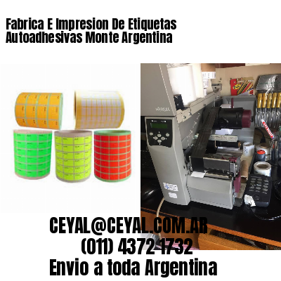Fabrica E Impresion De Etiquetas Autoadhesivas Monte Argentina