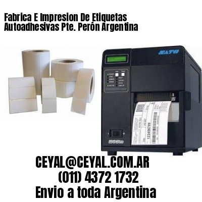 Fabrica E Impresion De Etiquetas Autoadhesivas Pte. Perón Argentina