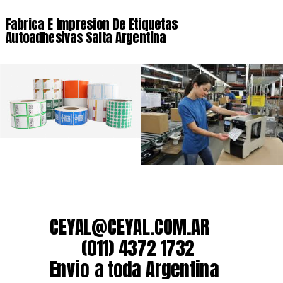 Fabrica E Impresion De Etiquetas Autoadhesivas Salta Argentina
