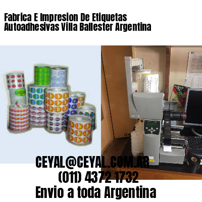 Fabrica E Impresion De Etiquetas Autoadhesivas Villa Ballester Argentina